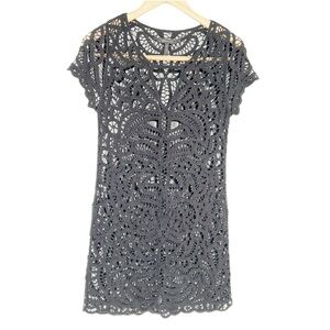 BCBG MaxAzria Black Crochet Mini dress